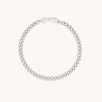 Bold Essential Curb Chain Bracelet in Silver