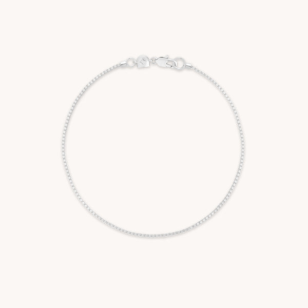 Essential Box Chain Bracelet in Silver