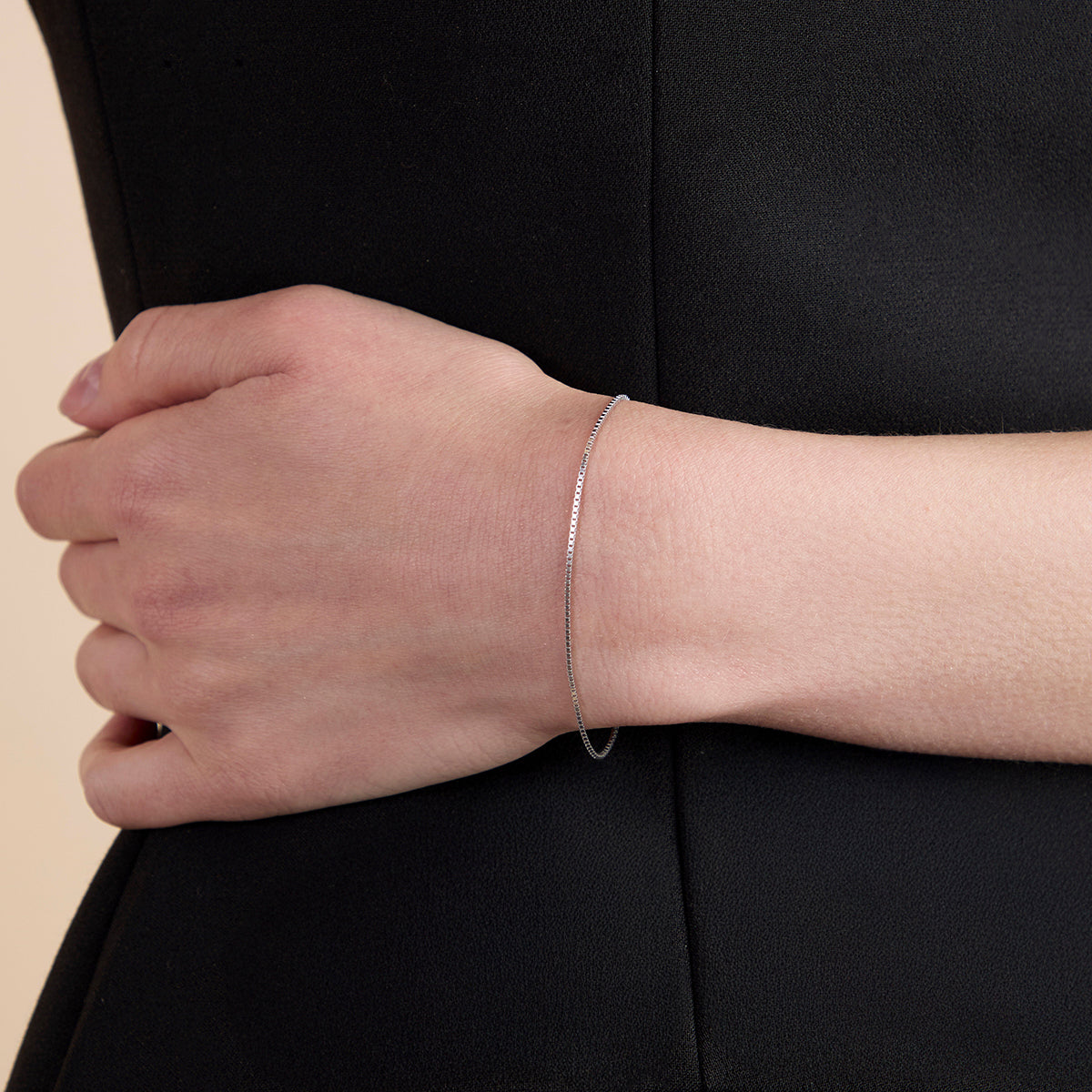 Essential Box Chain Bracelet in Silver