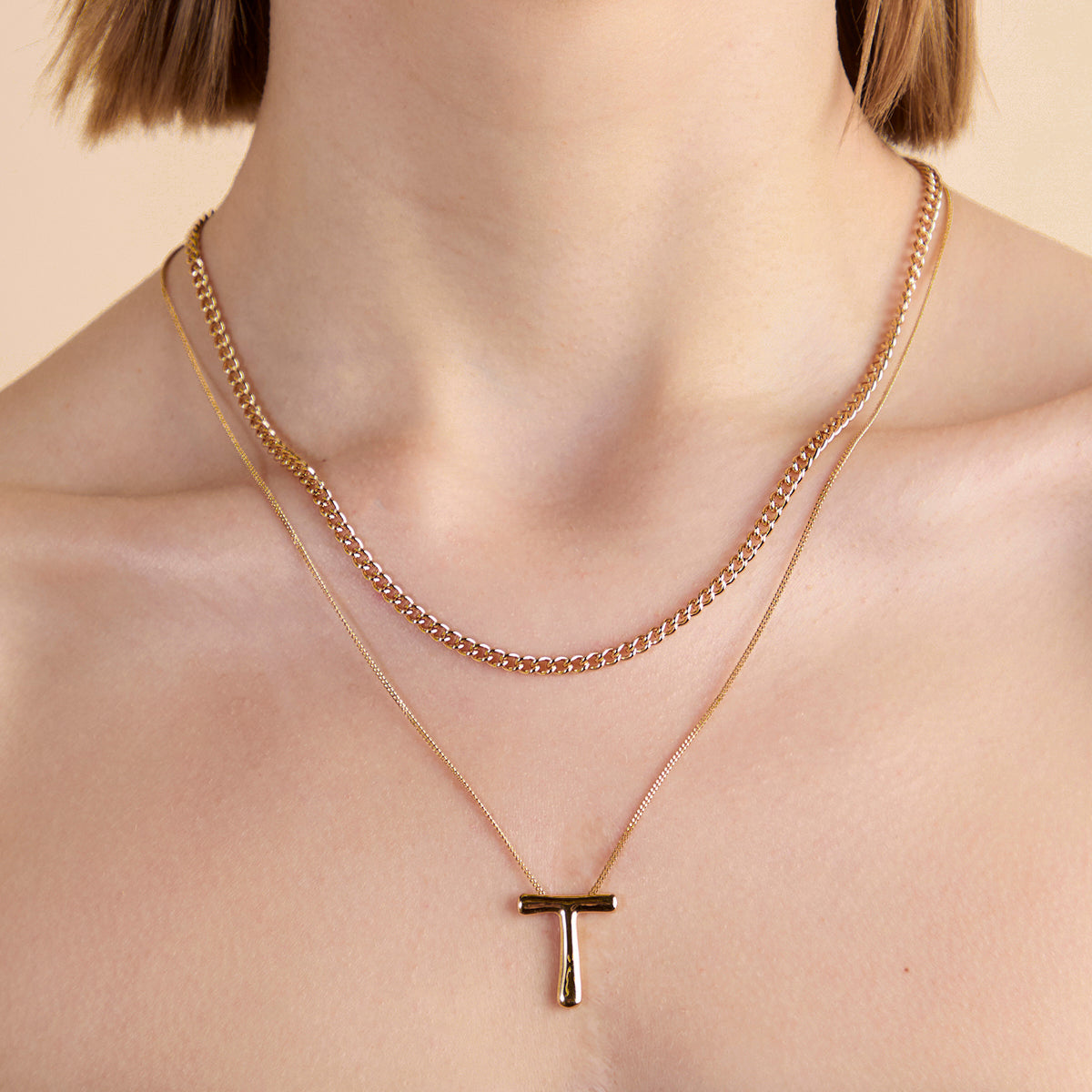 Bold Essential Curb Chain Necklace in Gold
