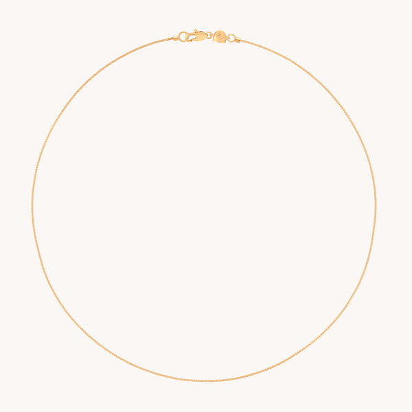 Essential Box Chain Necklace in Gold