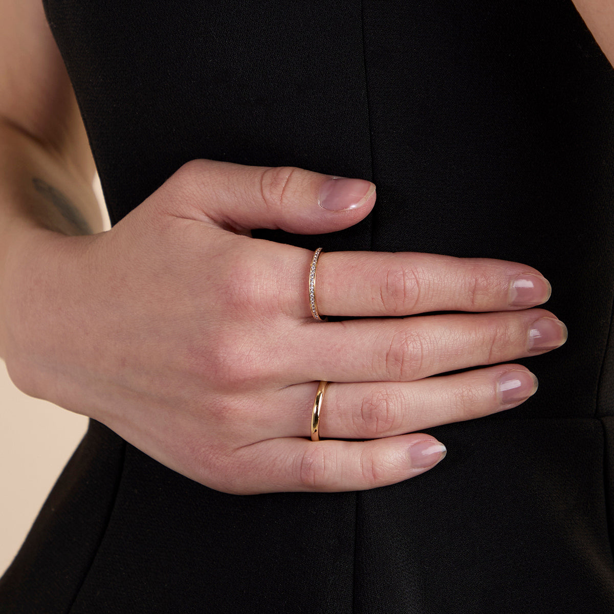 Essential Stacking Ring in Gold