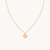 Heart & Snake Pendant Necklace in Gold