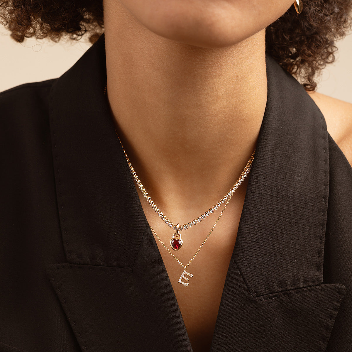 18k Gold Plated Jewellery - Red Heart Talisman Charm in Gold - Talisman Charm - Astrid & Miyu