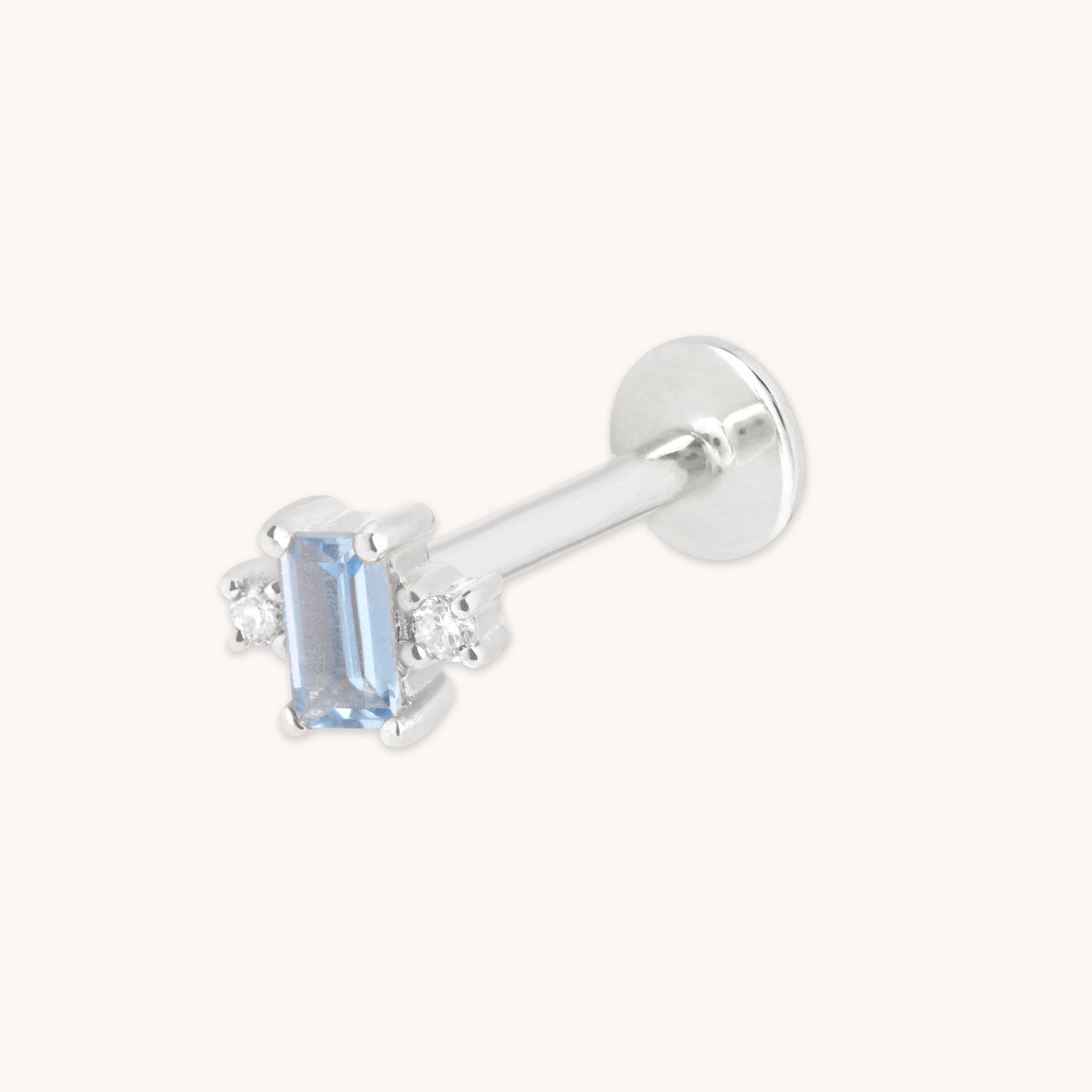 Lab Diamond & Blue Spinel Cluster Piercing Stud-Astrid & Miyu