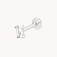 Lab Diamond Baguette Piercing Stud-Astrid & Miyu
