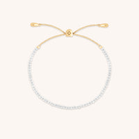 Topaz April Beaded Bracelet in Solid Gold