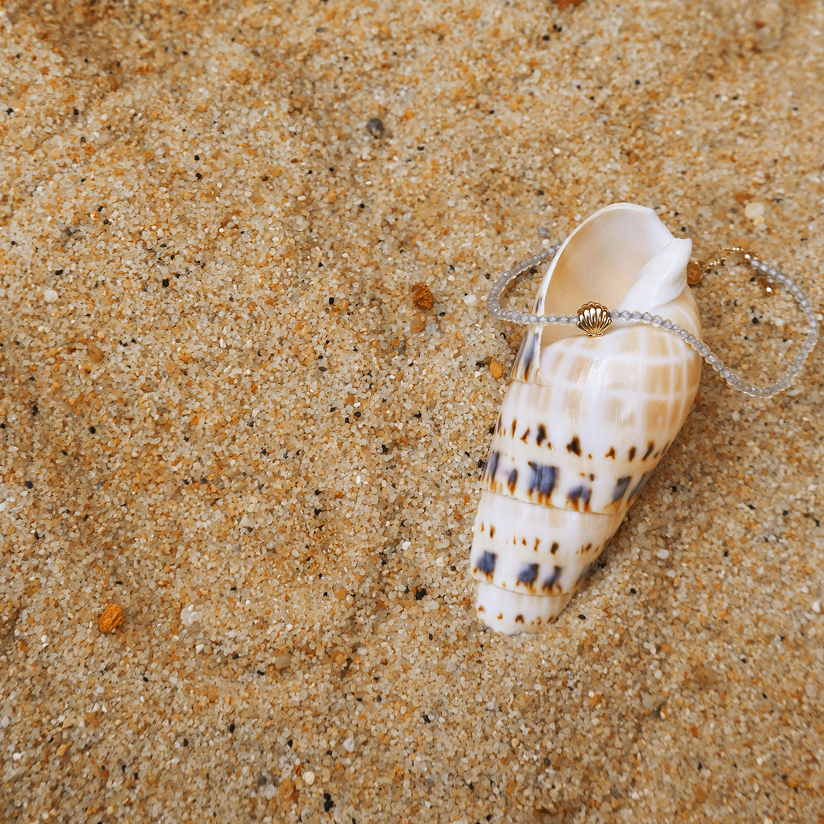 Topaz April Beaded Bracelet in Solid Gold