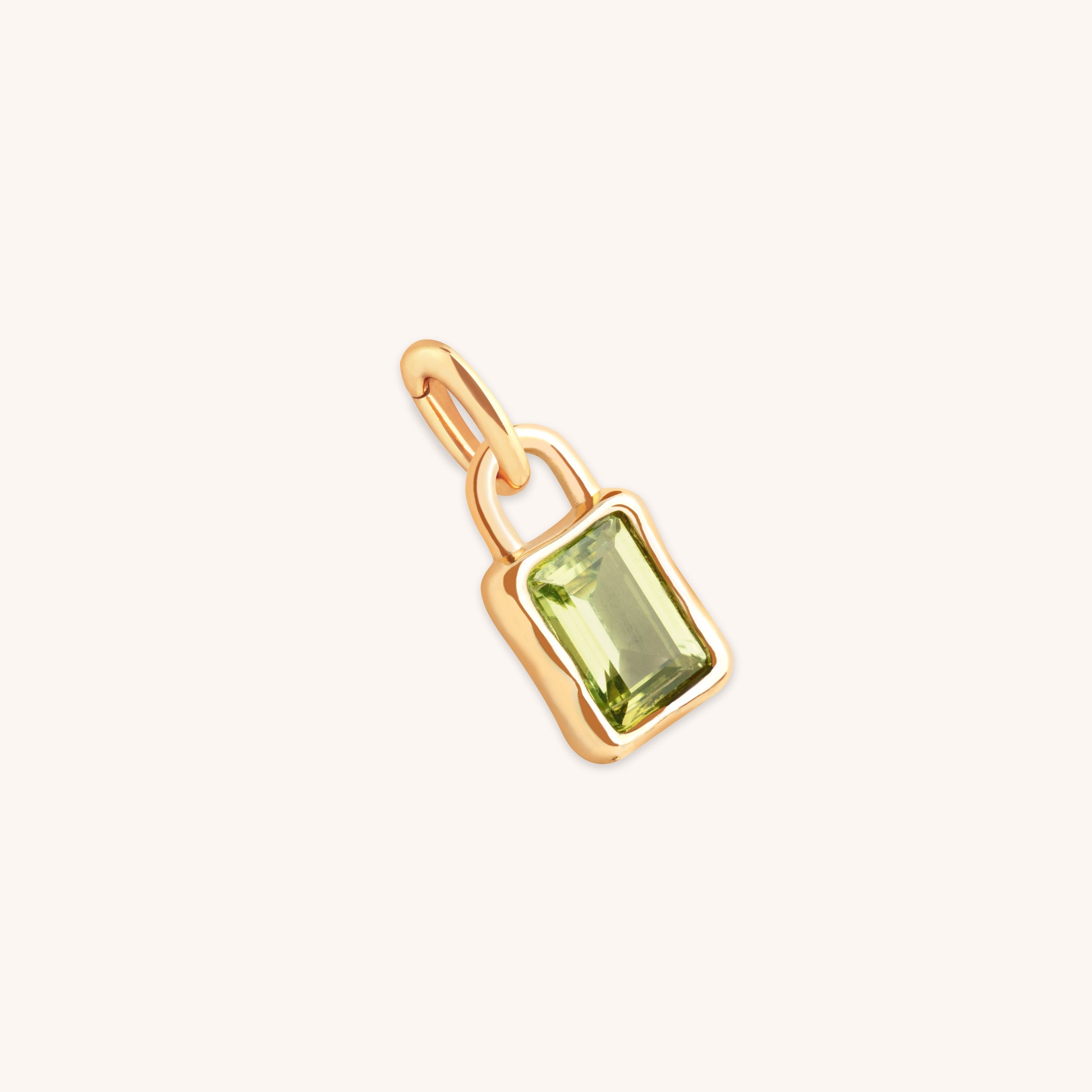 Olivine August Clip Charm in Gold-Astrid & Miyu