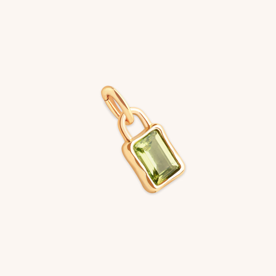 Olivine August Clip Charm in Gold-Astrid & Miyu