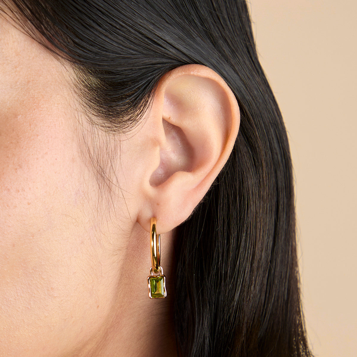 Olivine August Clip Charm in Gold-Astrid & Miyu