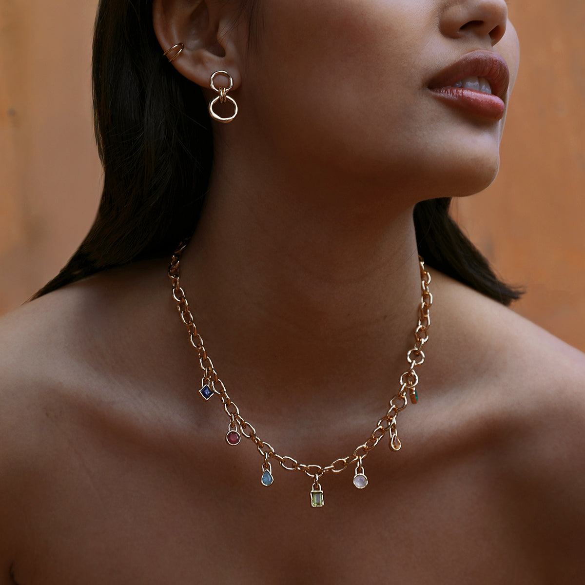 Olivine August Clip Charm in Gold-Astrid & Miyu