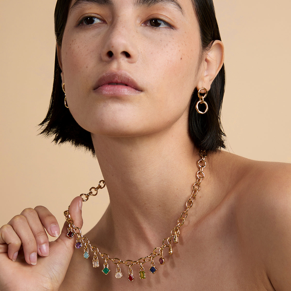 Moonstone June Clip Charm in Gold-Astrid & Miyu