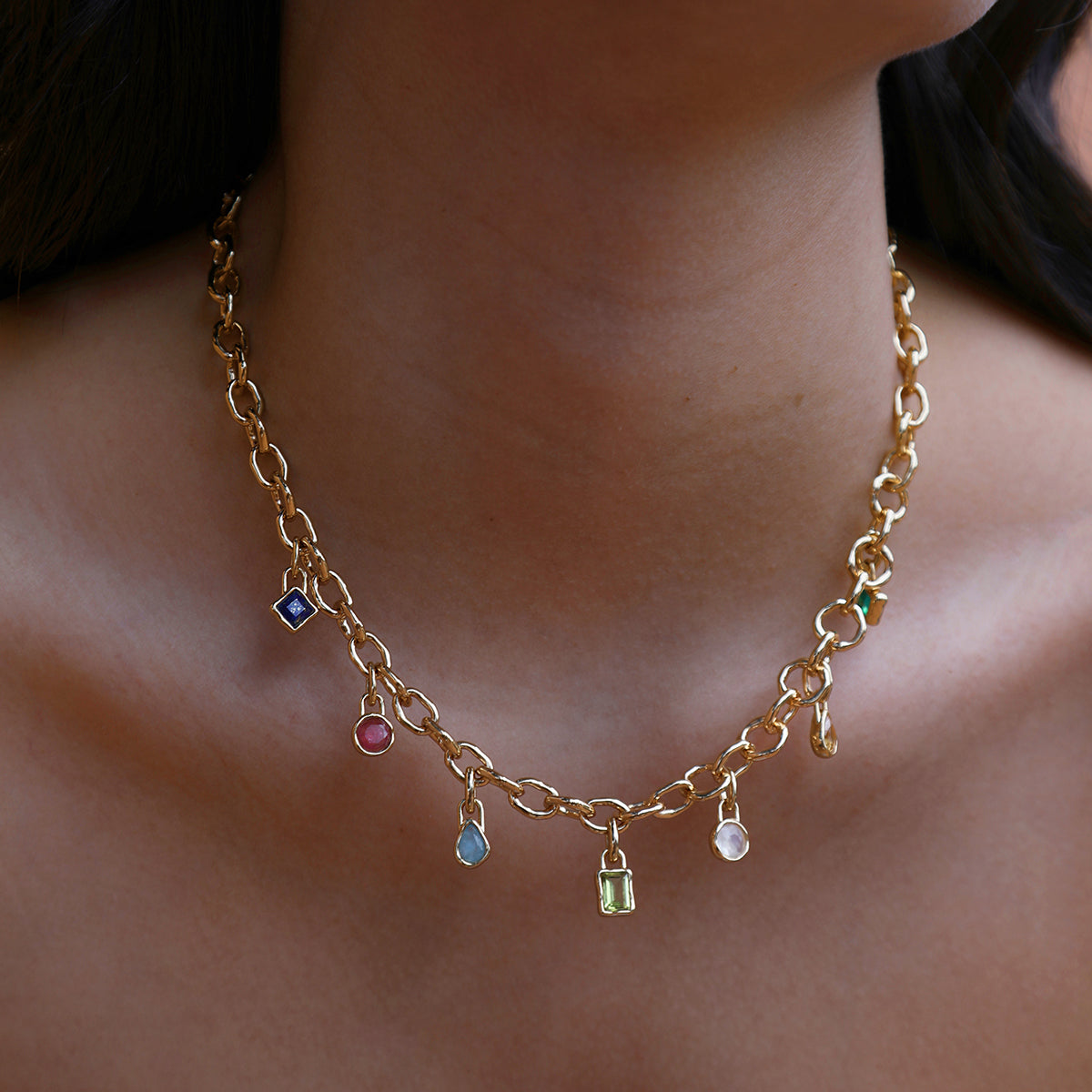 Moonstone June Clip Charm in Gold-Astrid & Miyu