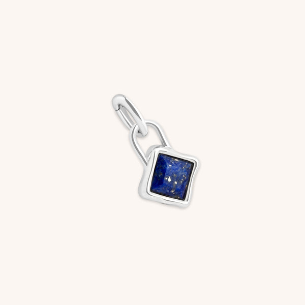 Lapis September Clip Charm in Silver-Astrid & Miyu