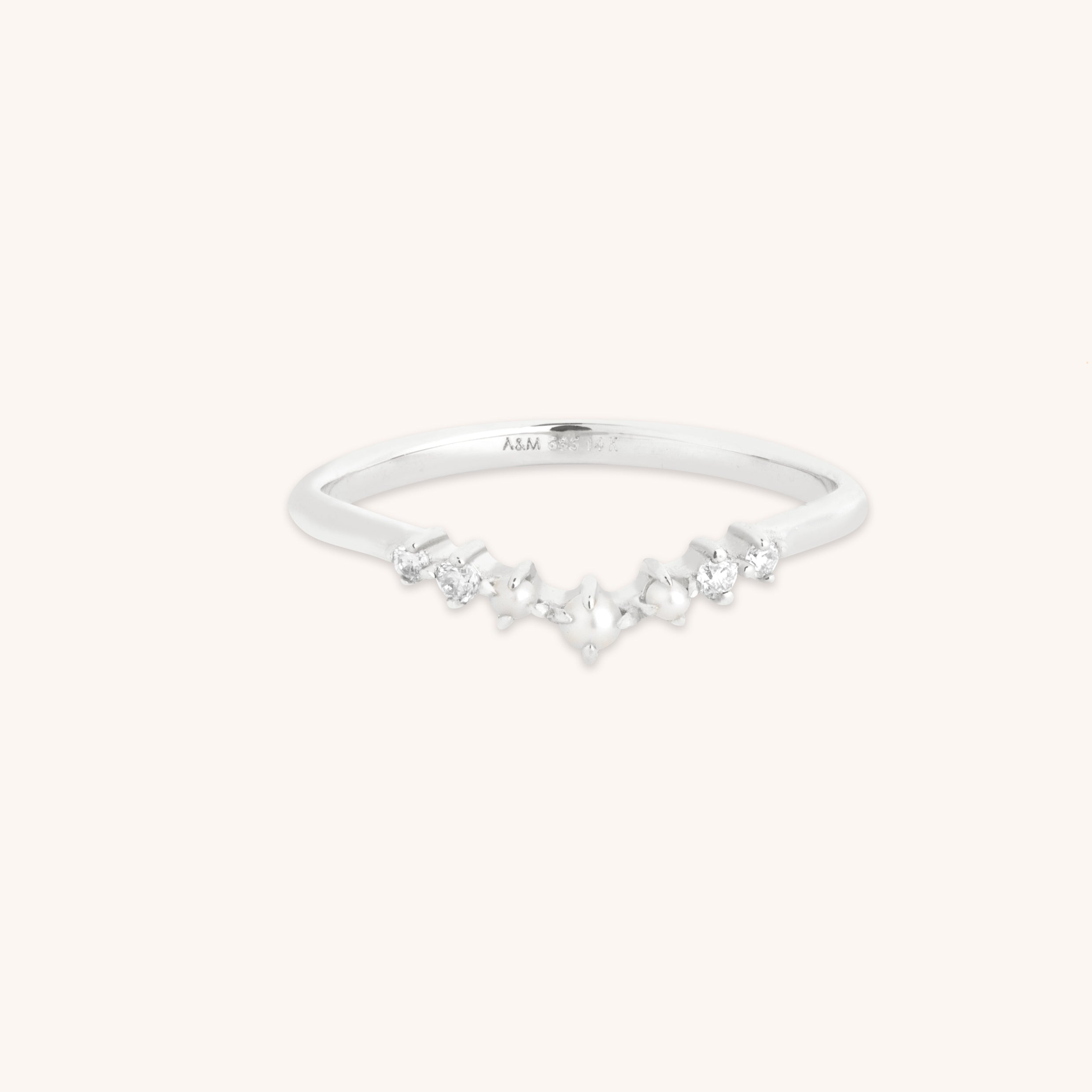 Lab Diamond & Pearl Ring-Astrid & Miyu