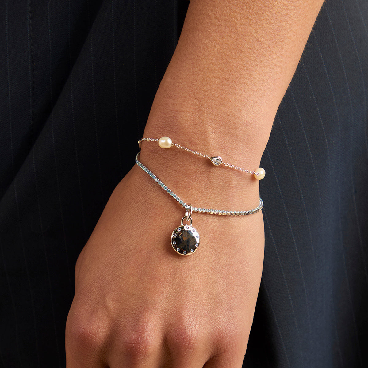 Blue Tennis Bracelet-Astrid & Miyu