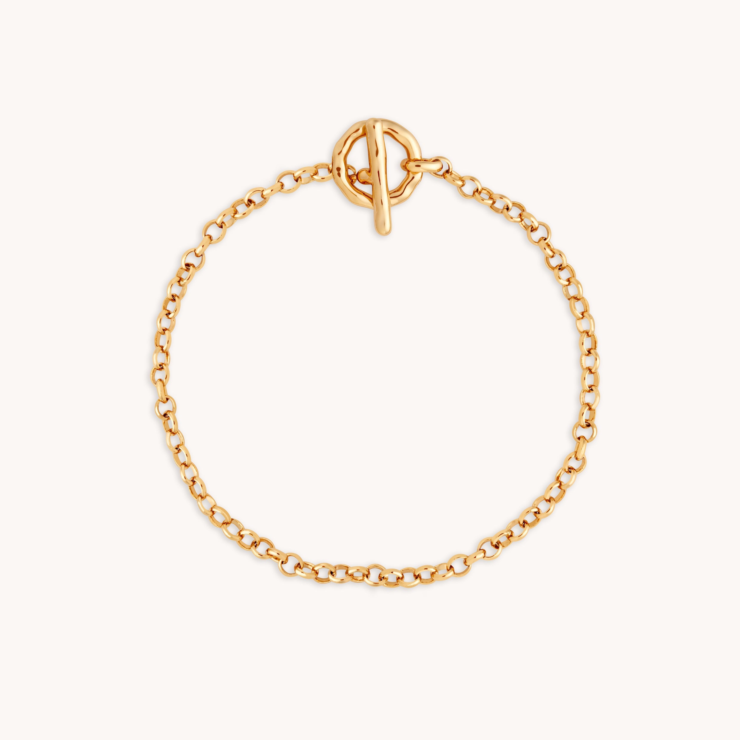 T-Bar Chain Bracelet in Gold