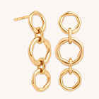 Molten Link Drop Studs in Gold
