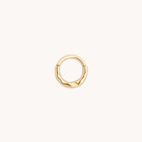 Molten Daith Ring in Solid Gold