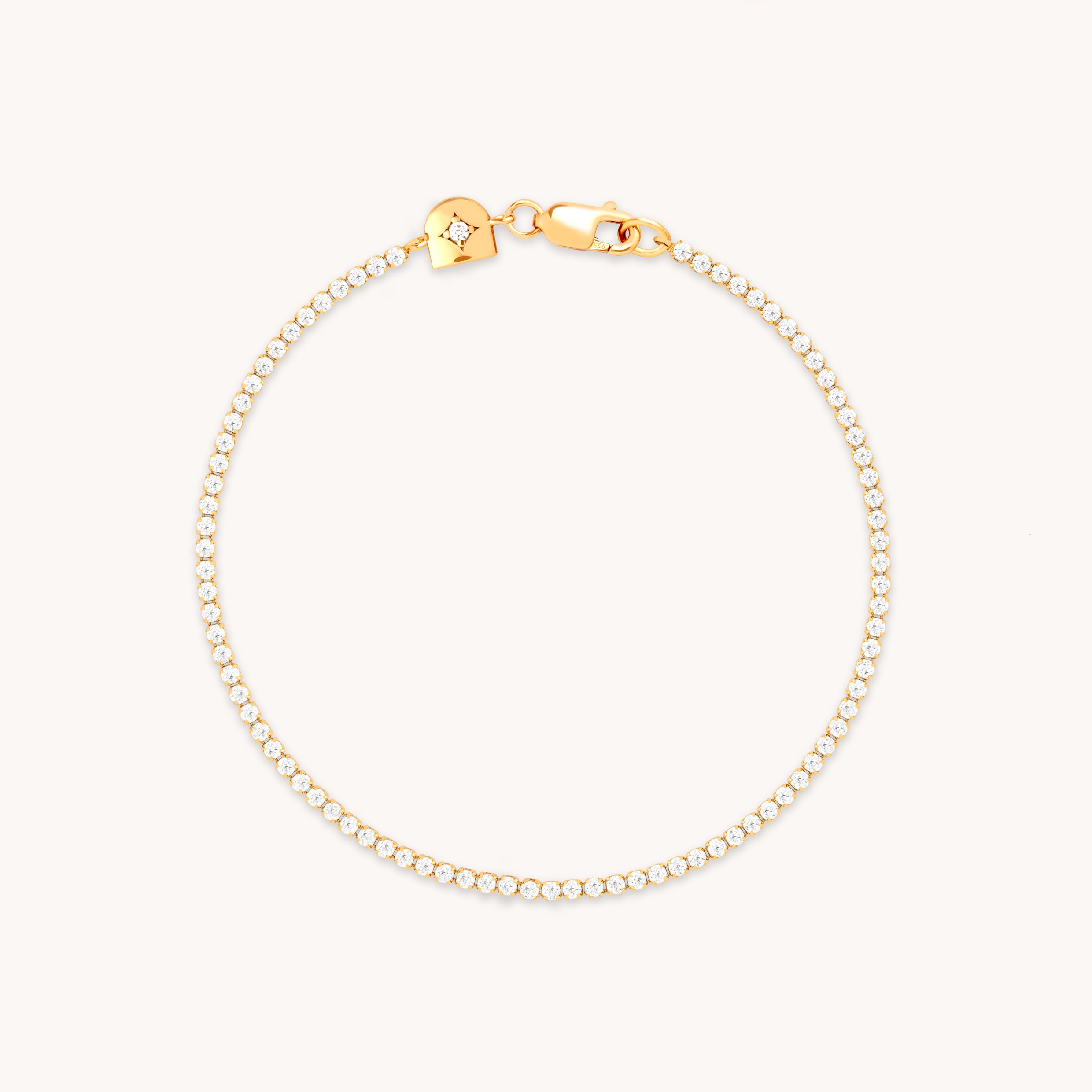 Tennis Chain Bracelet in Gold