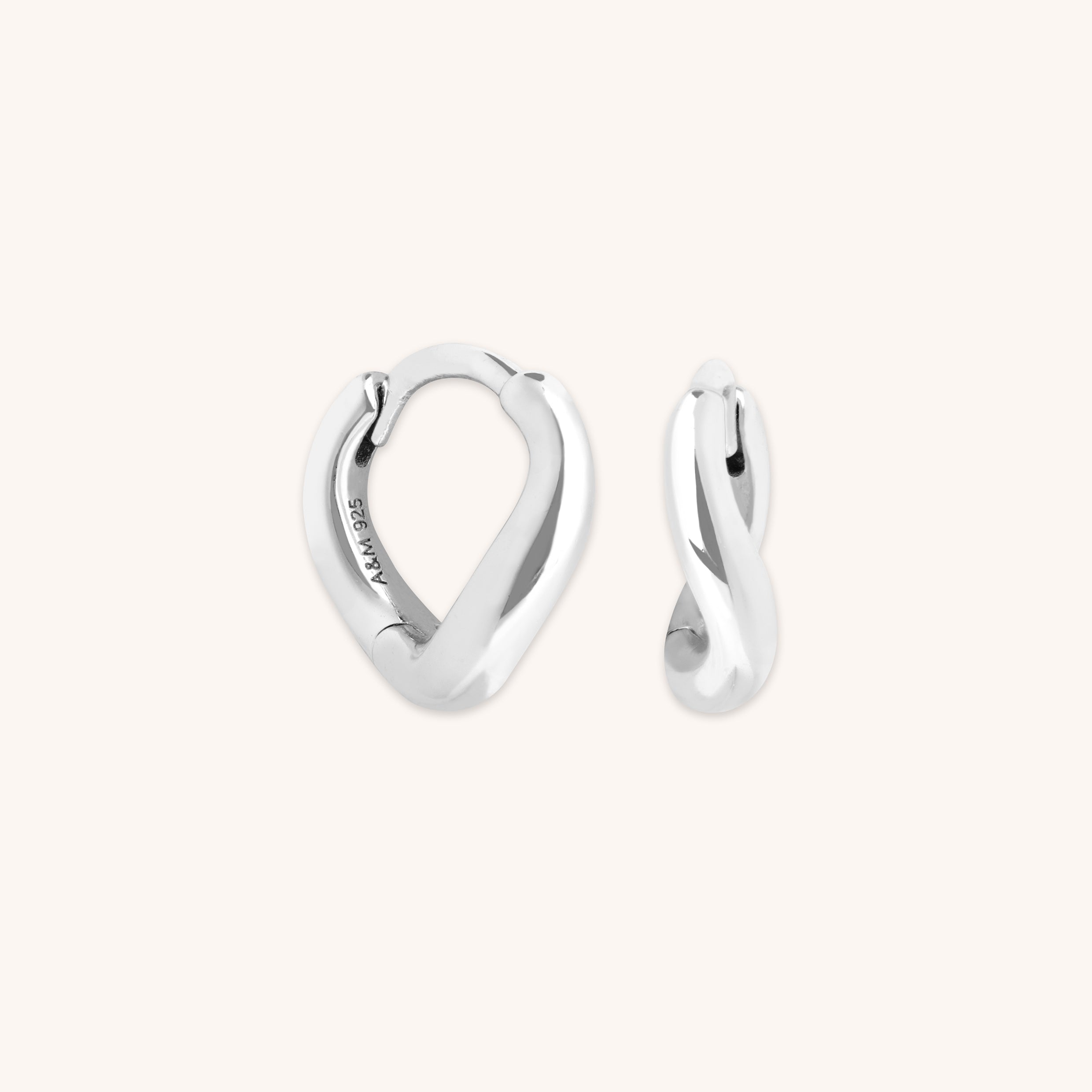 Wave Huggies in Silver