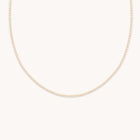 Tennis Chain Necklace in Gold
