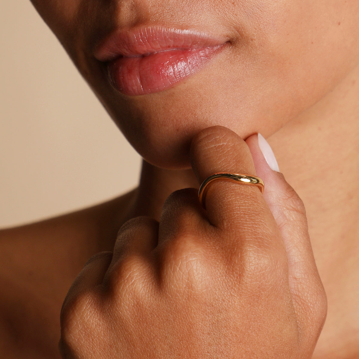 Wave Ring in Gold