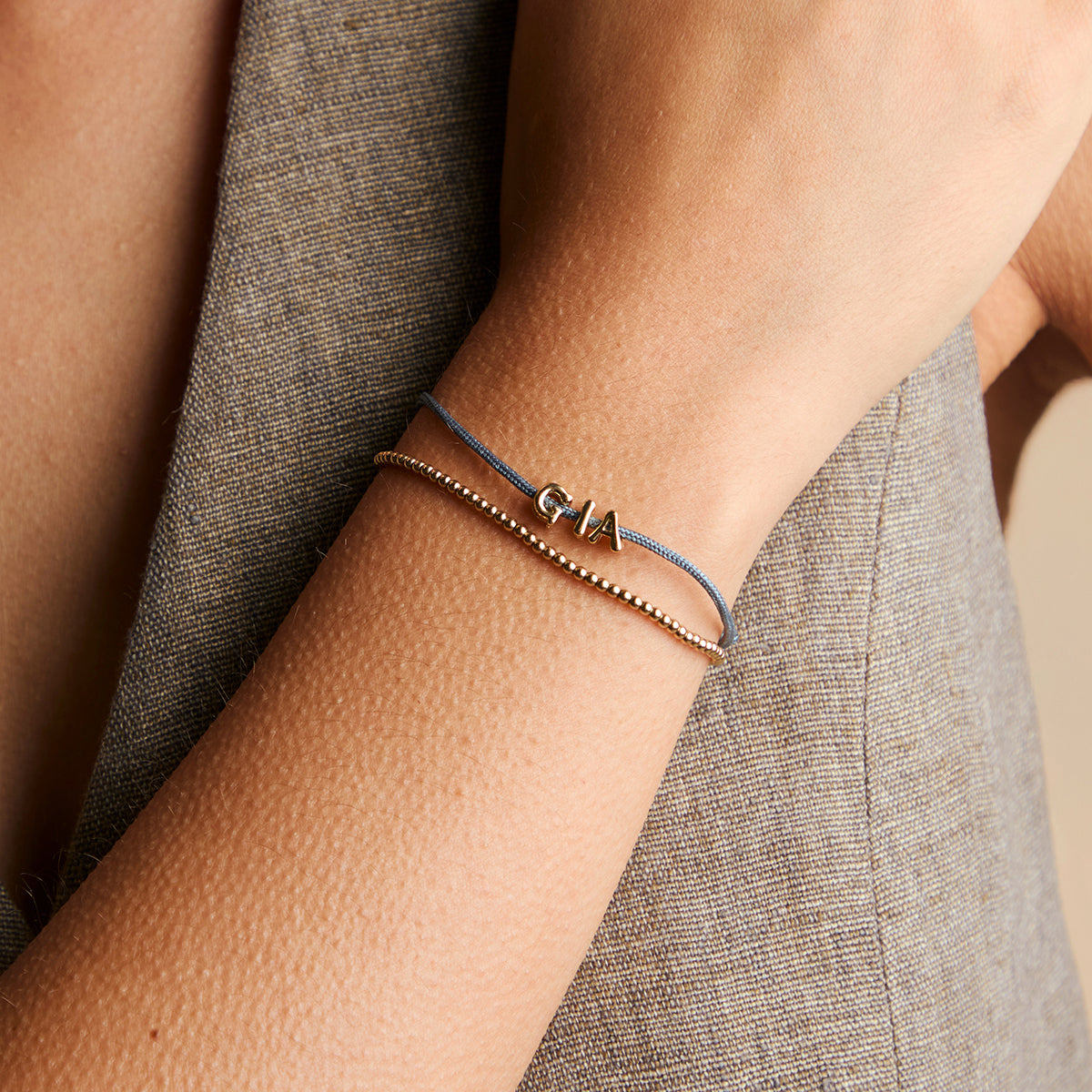 I Initial Click Charm in Solid Gold-Astrid & Miyu