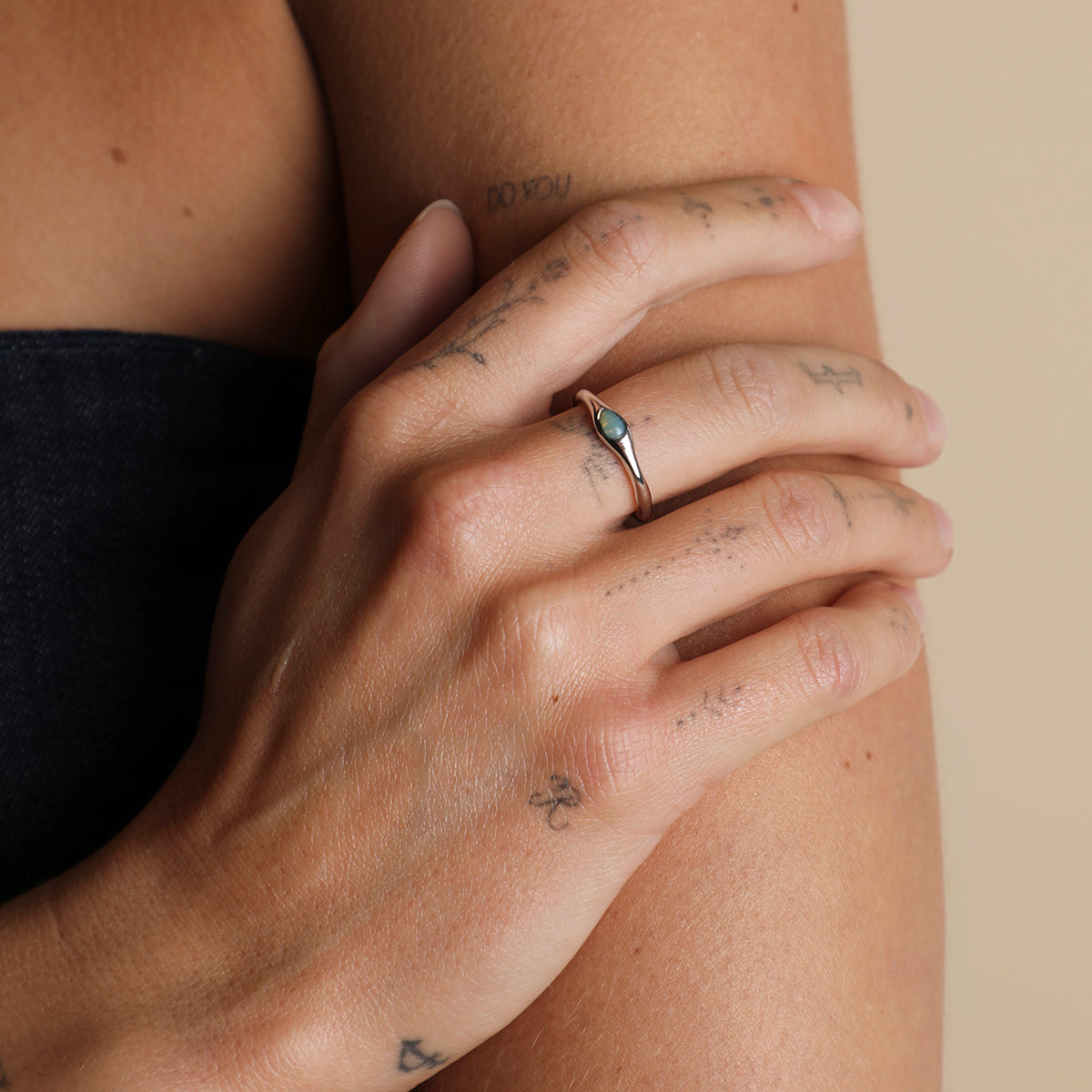 Opal Cocktail Ring in Silver