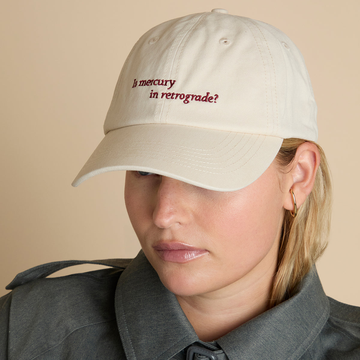 Mercury in Retrograde Cap in Pearl Blush-Astrid & Miyu