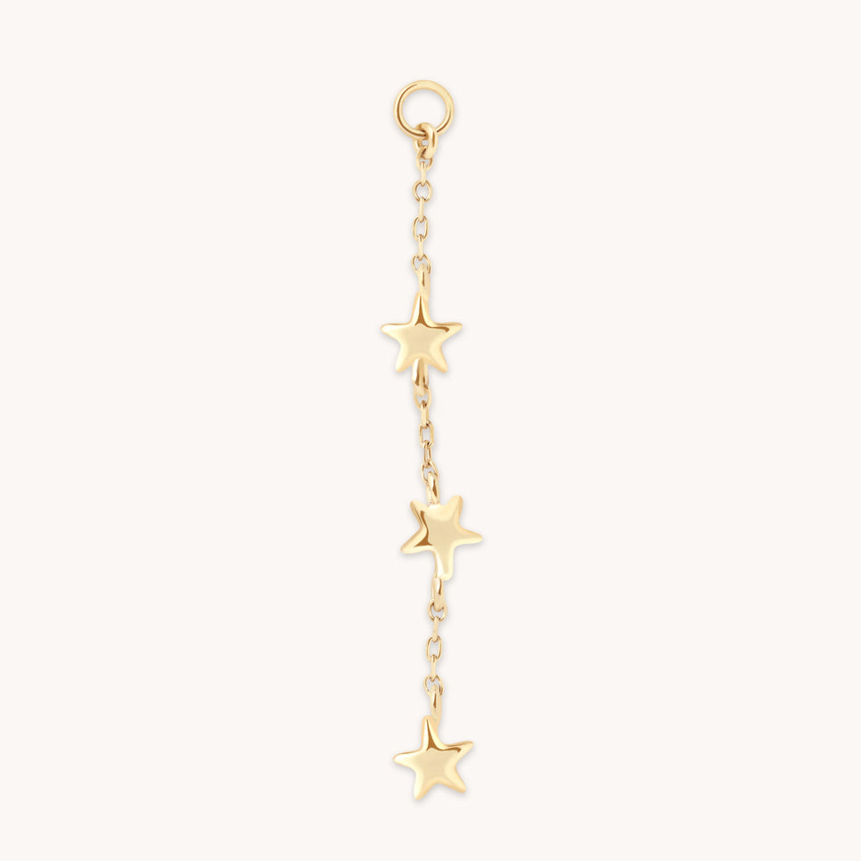 Multi Star Piercing Chain in Solid Gold-Astrid & Miyu