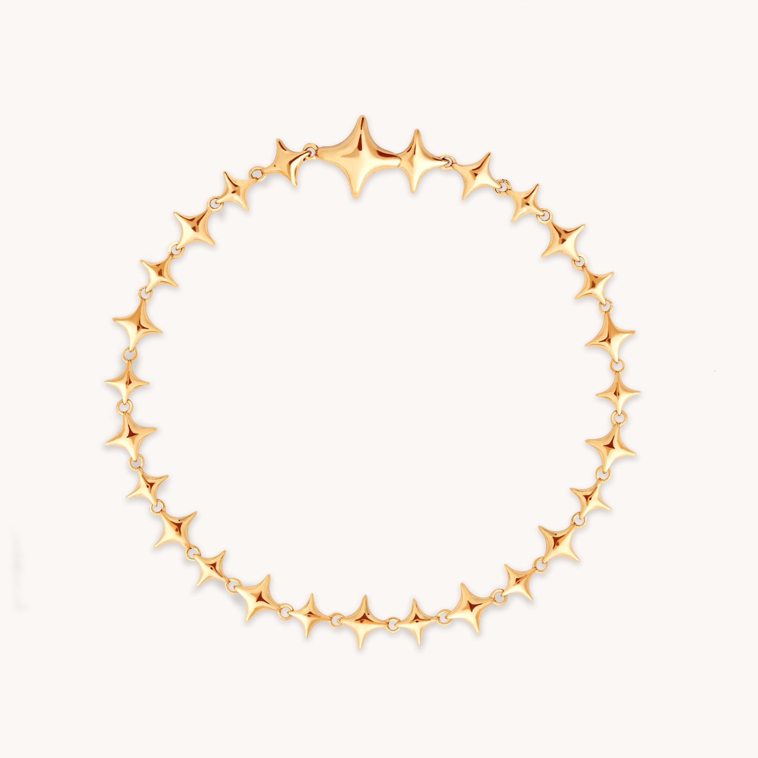 Cosmic Star Chain Bracelet in Gold
