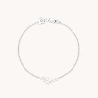 Crystal Scatter Bracelet in Silver