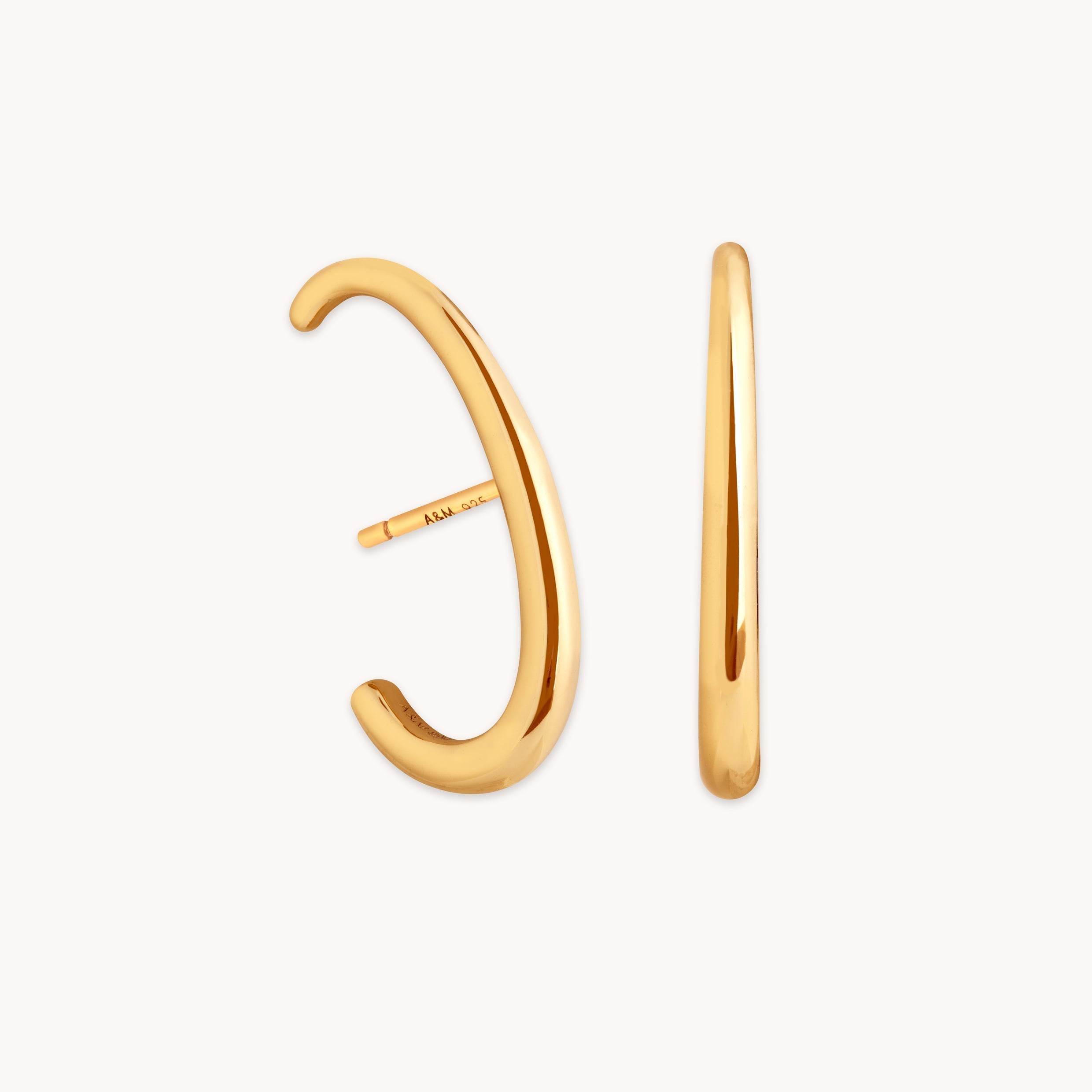 Orbit Dome Studs in Gold