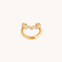 Illusion Spiral Ear Cuff in Gold