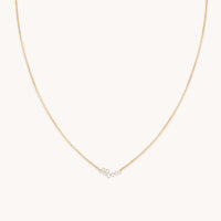 Crystal Scatter Necklace in Gold