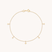 Cosmic Star Charm Bracelet in Solid Gold-Astrid & Miyu