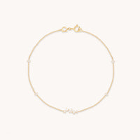 Diamond Cluster Bracelet in Solid Gold-Astrid & Miyu