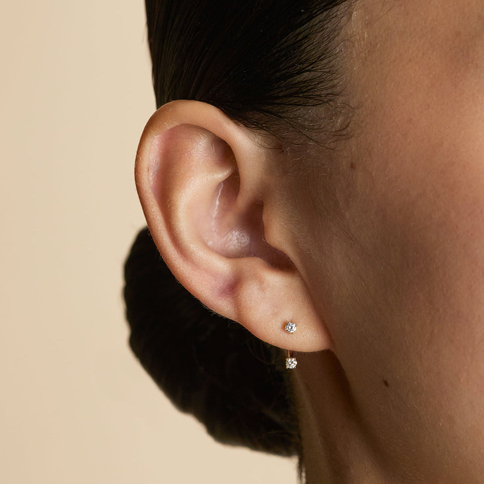 Diamond Ear Jacket in Solid Gold-Astrid & Miyu
