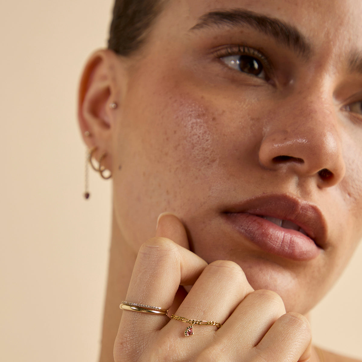 Watermelon Charm 9k Gold