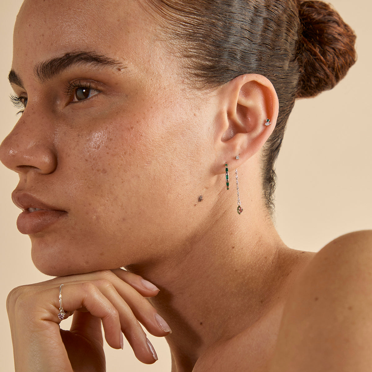 Watermelon Charm 9k White Gold