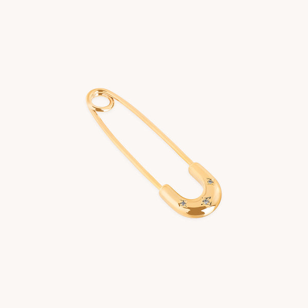 Charm Pin Brooch in Gold-Astrid & Miyu