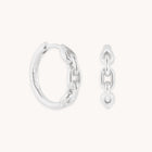 Hardware Link Hoops in Silver-Astrid & Miyu