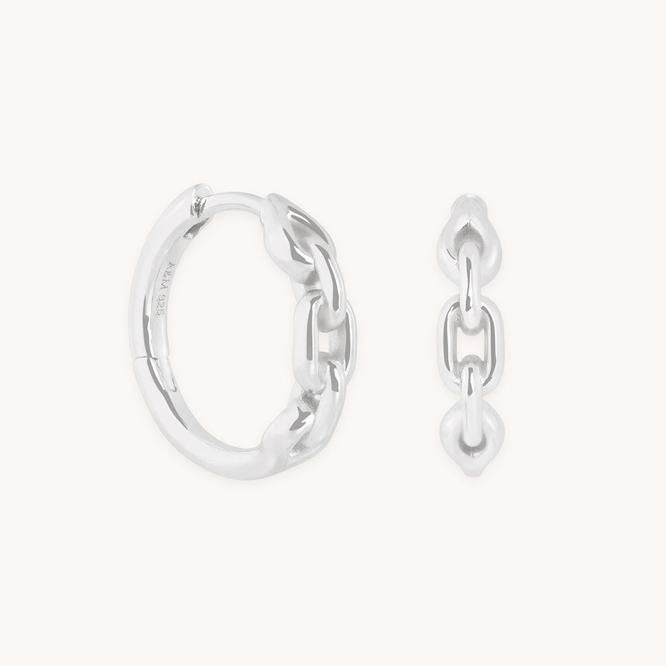 Hardware Link Hoops in Silver-Astrid & Miyu