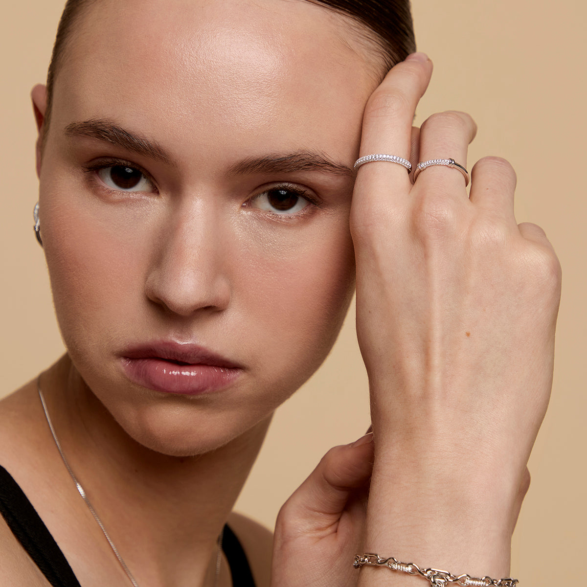 Pavé Essential Band Ring in Silver