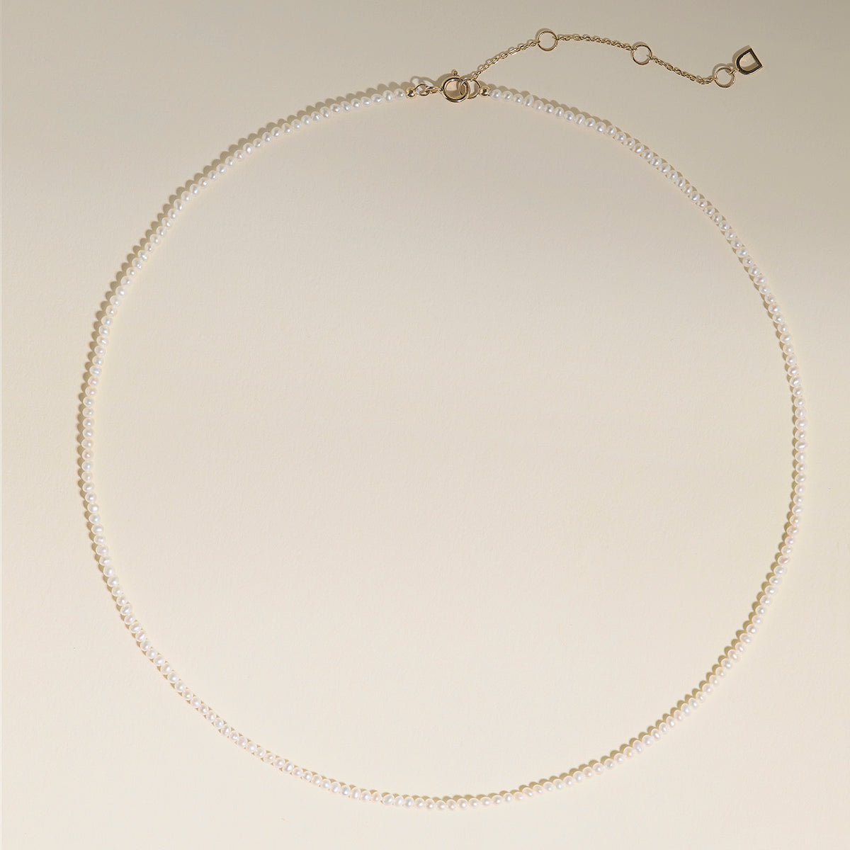 Pearl Necklace in Solid Gold-Astrid & Miyu
