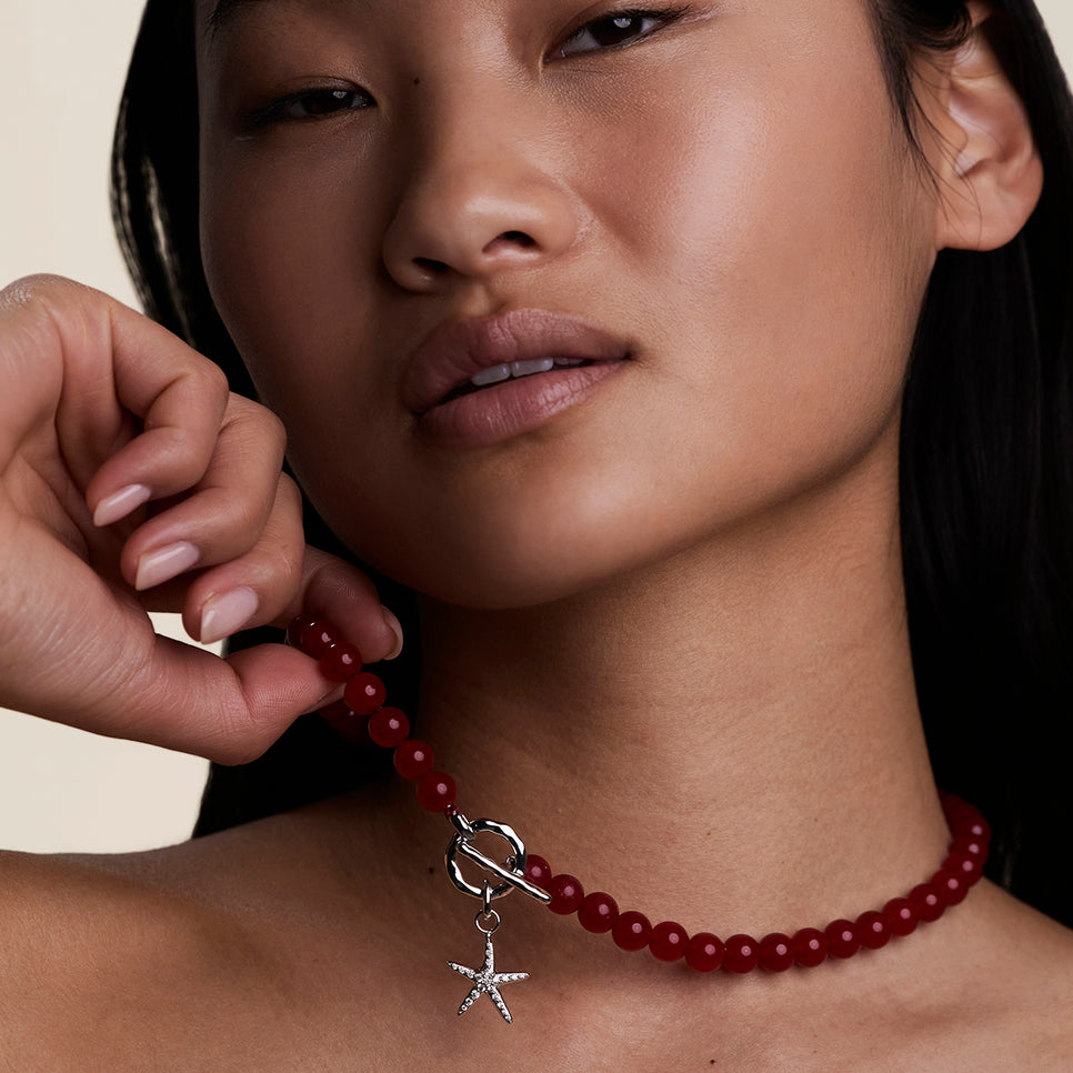 Starfish Clip Charm in Silver