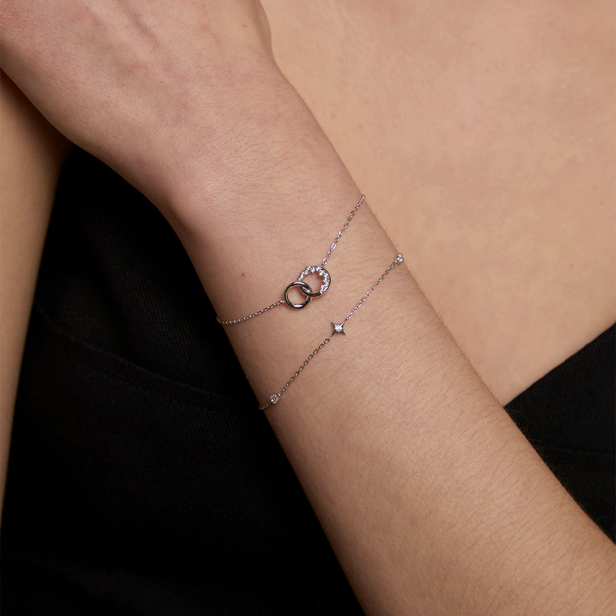 Celestial Bracelet Stacking Set in Silver