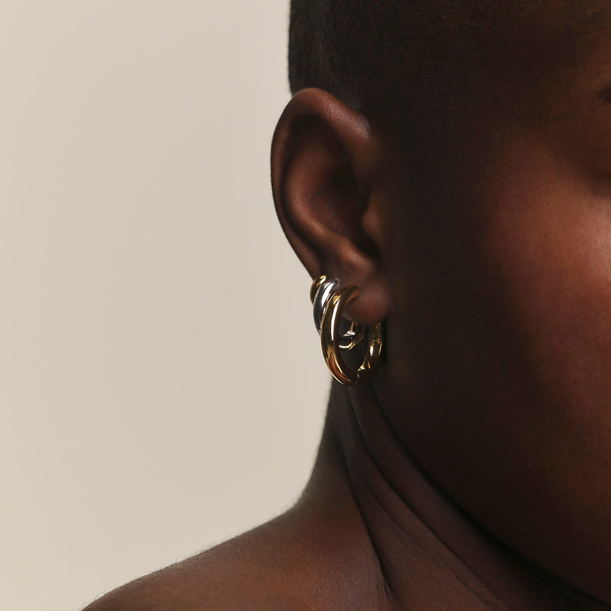 Bold Hoops Stacking Set in Mixed Metal